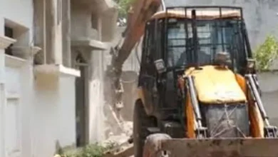 Ashraf's wife and brother-in-law move bulldozer on Waqf Board land in Prayagraj