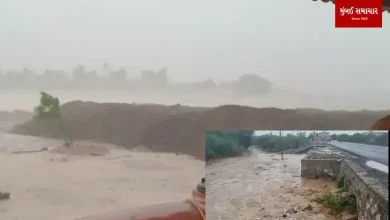 Sambeladhar in Nakhtrana: Two and a half inches of rain in half an hour