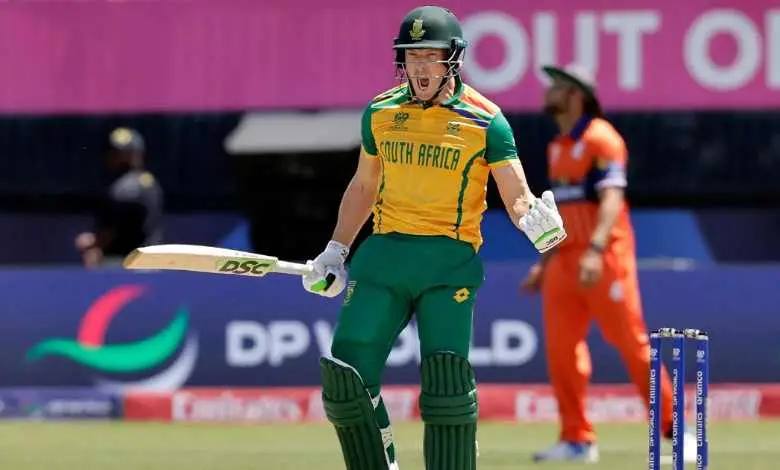 T20 World Cup: South Africa narrowly avoid hat-trick defeat against Netherlands