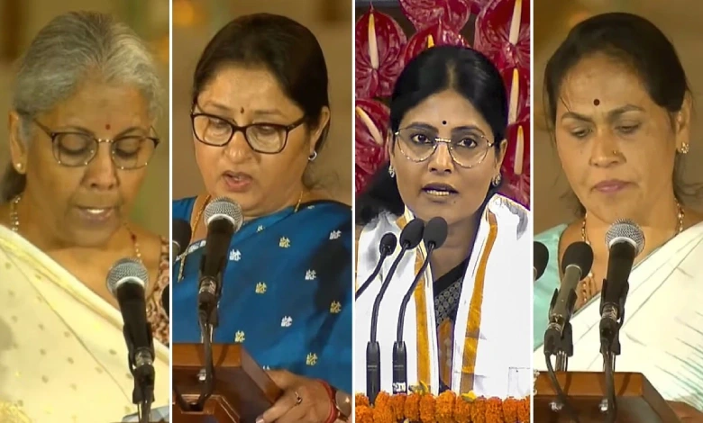 Seven women in modi cabinet