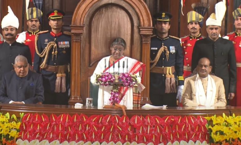 President Draupadi Murmu address joint session of parliament today