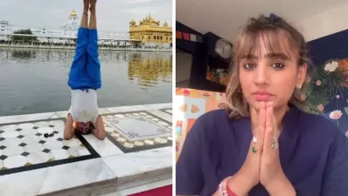 Yoga performer Archna Makvana had to do yoga at the Golden Temple