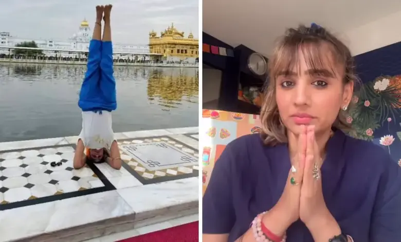 Yoga performer Archna Makvana had to do yoga at the Golden Temple