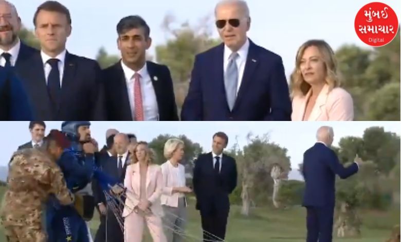 G-7 Summit: Biden can be seen wandering around, guided by Italian Prime Minister Miloni