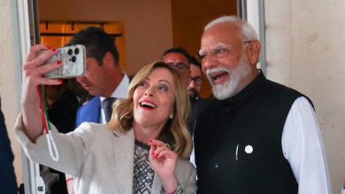 Giorgia Meloni took a selfie with PM Modi, also got a special place on stage