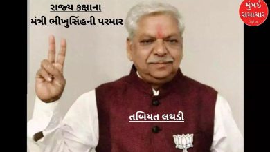 Gujarat Government Minister Bhikhusinh Parmar's health deteriorated