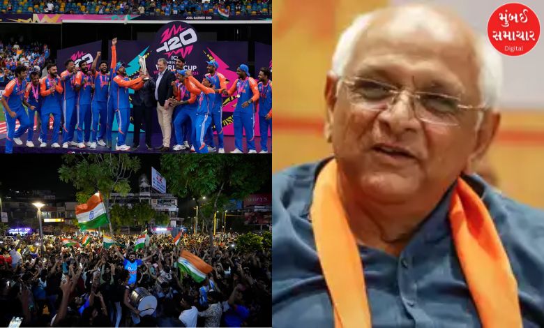 Diwali-like atmosphere in Gujarat after India's win in T20 World Cup, CM Bhupendra Patel also wished