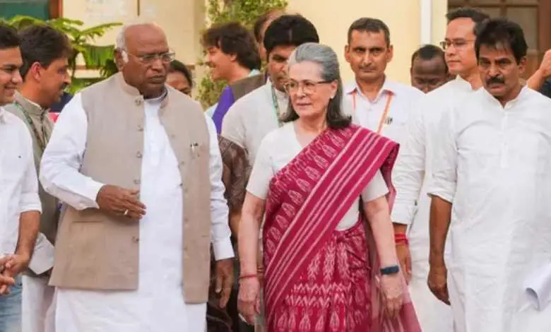 Sonia Gandhi was elected as the leader of the Congress Parliamentary Party (CPP).