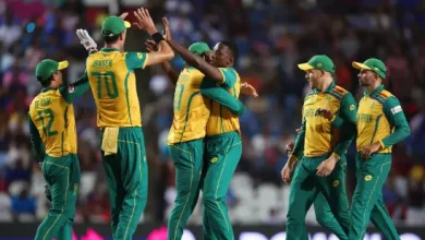 Look at the winning South African team, which birthday boy did he meet?