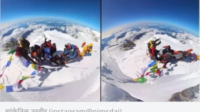 After reaching Mount Everest, the Mountaineer did something like seeing the head….