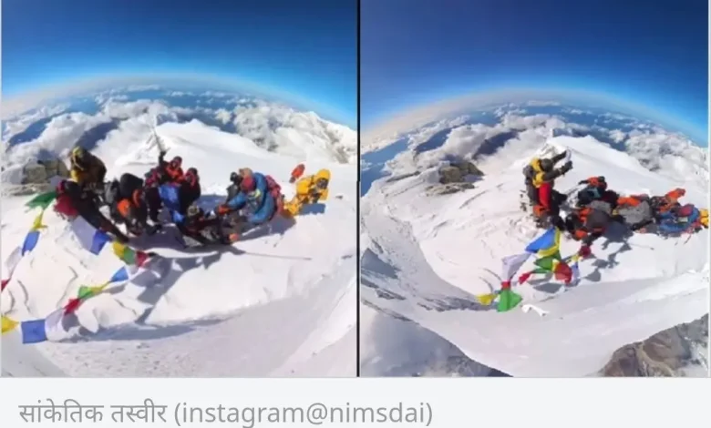 After reaching Mount Everest, the Mountaineer did something like seeing the head….