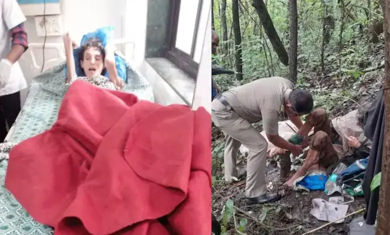 American woman chained to a tree Police registered a case against ex-husband
