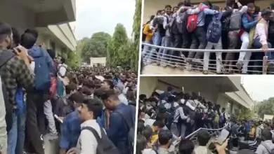 Reality of Vibrant Gujarat: Railing breaks down as youth rush for 47 posts in Ankleshwar