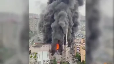 fire in China's Zigong shopping mall 16 dead