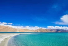 China Excavating near Pangong Lake East Ladakh Satellite Image Reveals
