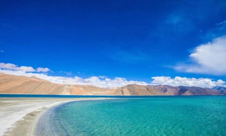 China Excavating near Pangong Lake East Ladakh Satellite Image Reveals