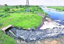 Factory release chemical-laden water river Ahmedabad residents upset