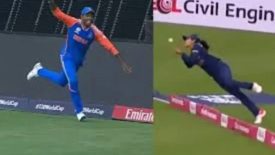 Like Suryakumar in 2021 this Indian women fielder took an amazing catch!