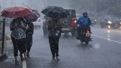 Ahmedabad half dry, half wet: Heavy rain in some parts of the city