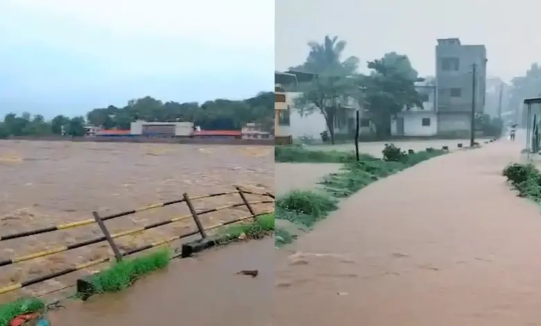 Heavy rains in Thane Bridge washed away, 54 people rescued from flood-hit areas