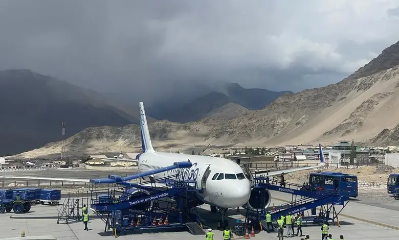 High tempretures forcing flight cancellations in Leh