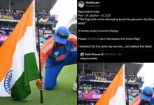 In a frenzy of joy, Rohit insulted the tricolor