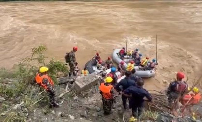 Major accident in Nepal, two buses get stuck in river, 7 Indians dead