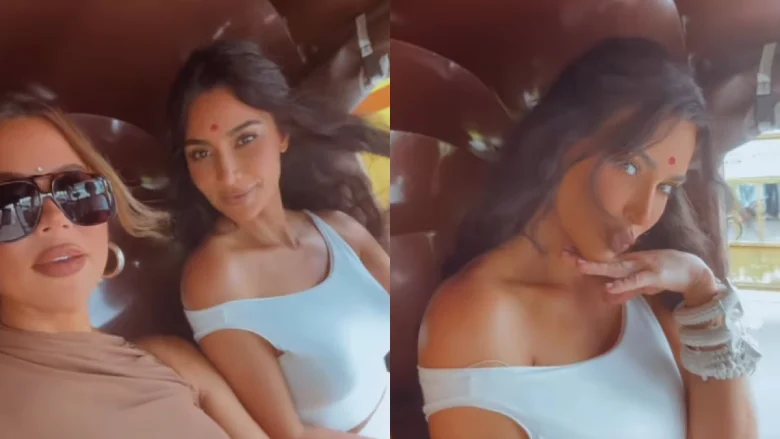 What was Kim Kardashian doing on the streets of Mumbai? The video went viral