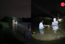 A policeman in Kutch did a commendable feat by rescuing five people trapped in water