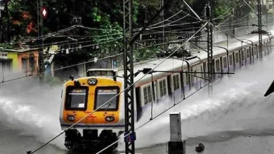Mumbai Local Train affected due to rains