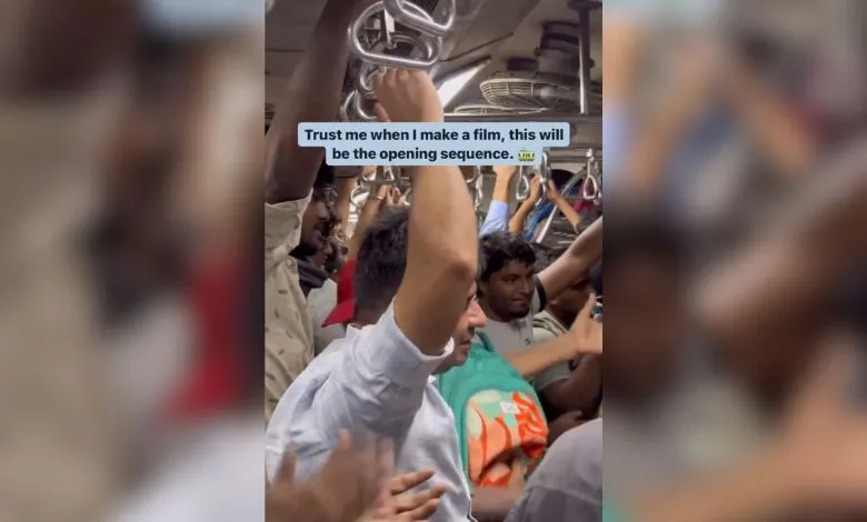 Mumbai Local passengers singing viral video