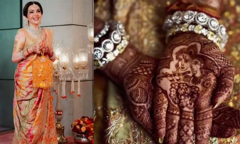 OMG! Along with Mukesh Ambani, whose name did Nita Ambani make this mehndi?