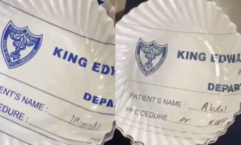 Patient records paper plates notices sent