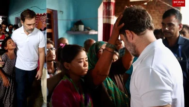 Rahul Gandhi meets Hathras stampede victims express grief