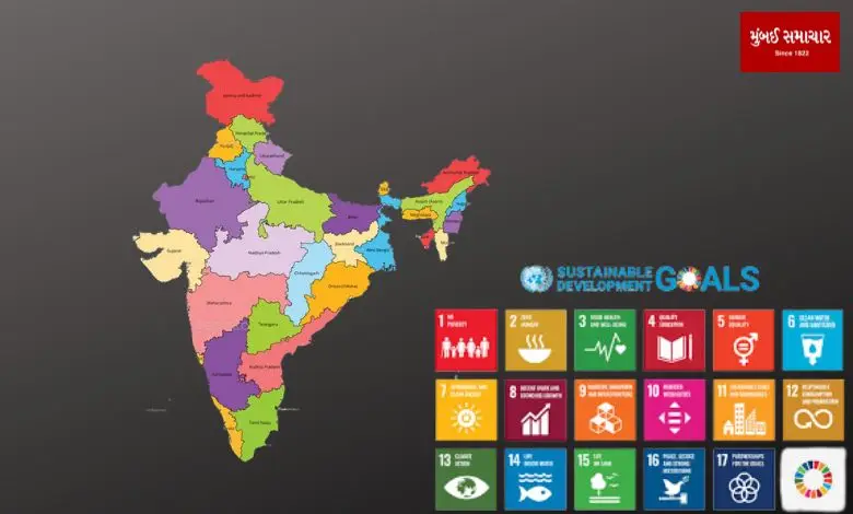 Where are Gujarat and Maharashtra in the NITI Aayog report?