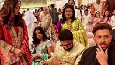 What was Aishwarya-Abhishek seen doing at Anant-Radhika's wedding