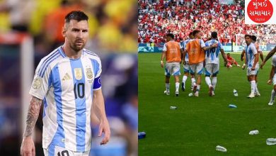 Messi's reaction after Argentina's defeat amid controversy in Olympic football...