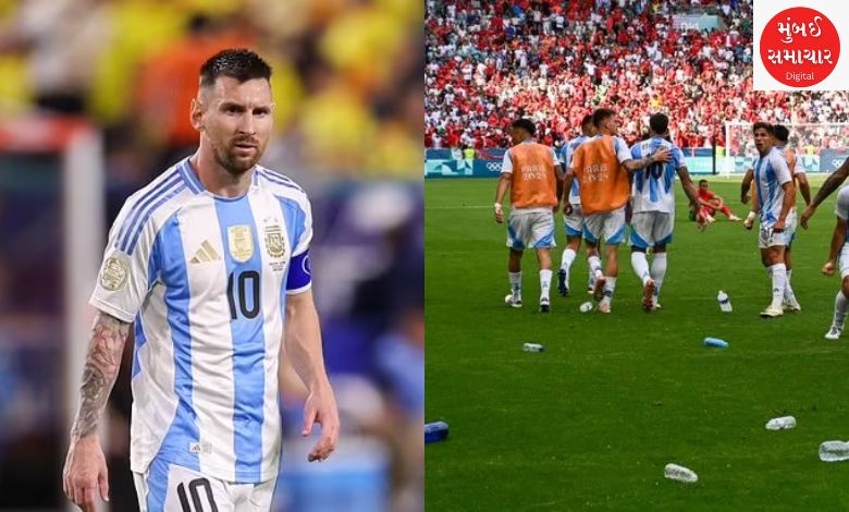 Messi's reaction after Argentina's defeat amid controversy in Olympic football...
