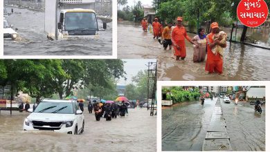 Gujarat's Navsari and Gandevi received three inches of rain