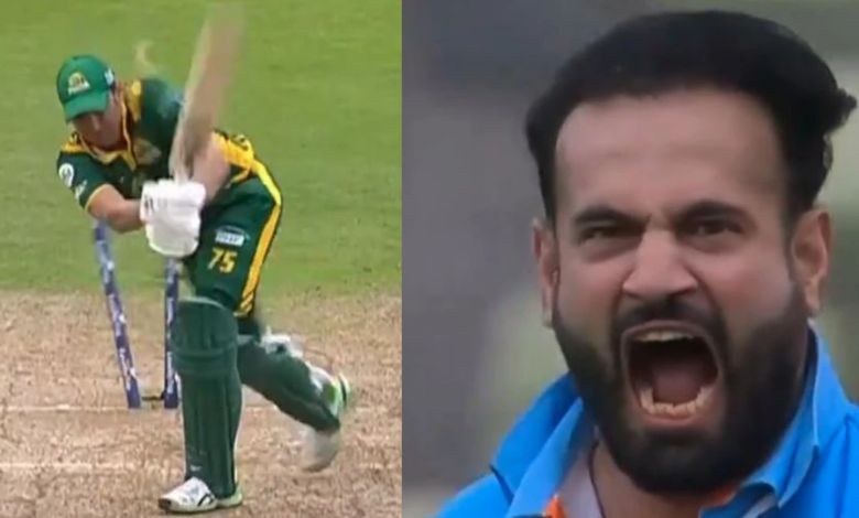 Irfan Pathan dismissed Unison in the same ball as in 2006! The Pakistani captain was blown away