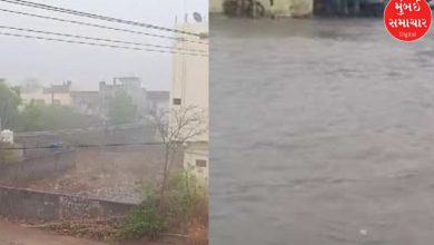 Surat's Umarpada receives 10 inches of rain in two hours, flooding conditions