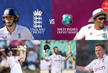 England were rescued by three batsmen after West Indies' lead