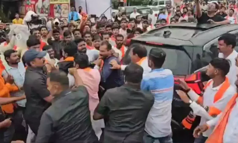 Attack on Uddhav Thackeray's convoy: Crime against MNS district president, police on security alert