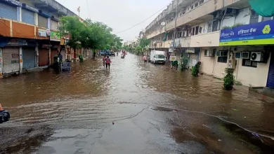 Heavy rain in Ahmedabad Gujarat weather