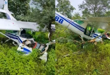 Aircraft crash in Madhya Pradesh's Guna district; Two pilots injured