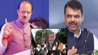 Ajit Pawar Shown Black Flags By BJP Workers In Pune