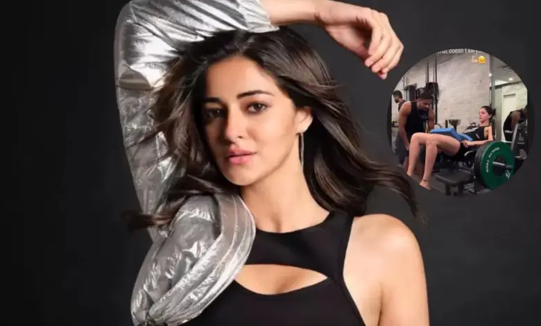 Slim-Fit Ananya Pandey Lifts 120 Kg Weight During Workout