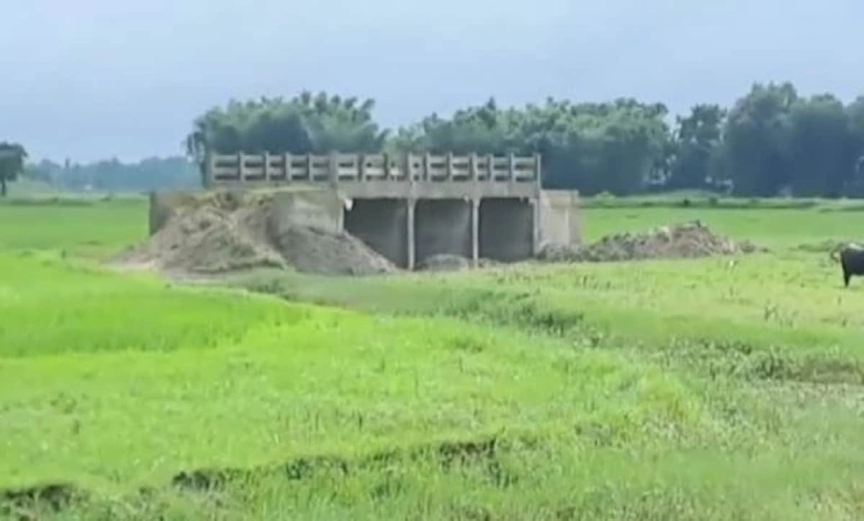 Know Secret of Bridge built in field without river or canal in Bihar