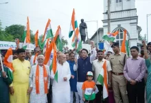 During the Tricolor Yatra, Siddhapur was painted in the color of patriotism