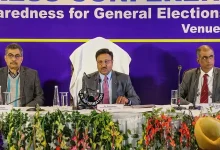 Election Commission team reviewing assembly election preparations in Jammu & Kashmir